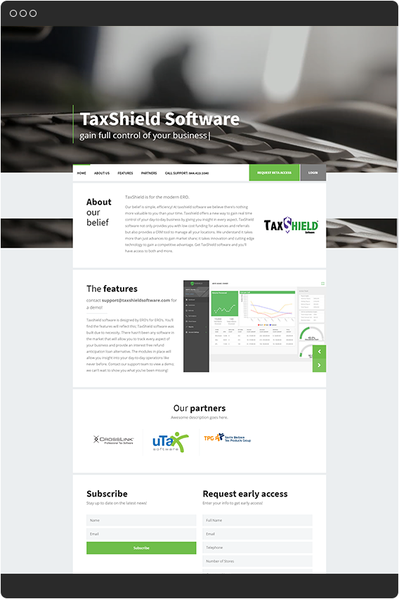 Taxshield - Custom Fintech Software for Modern EROs by Studio Fintech